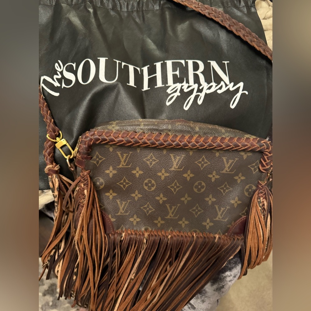 Louis Vuitton Monogram Fringe Crossbody with Braided Trim